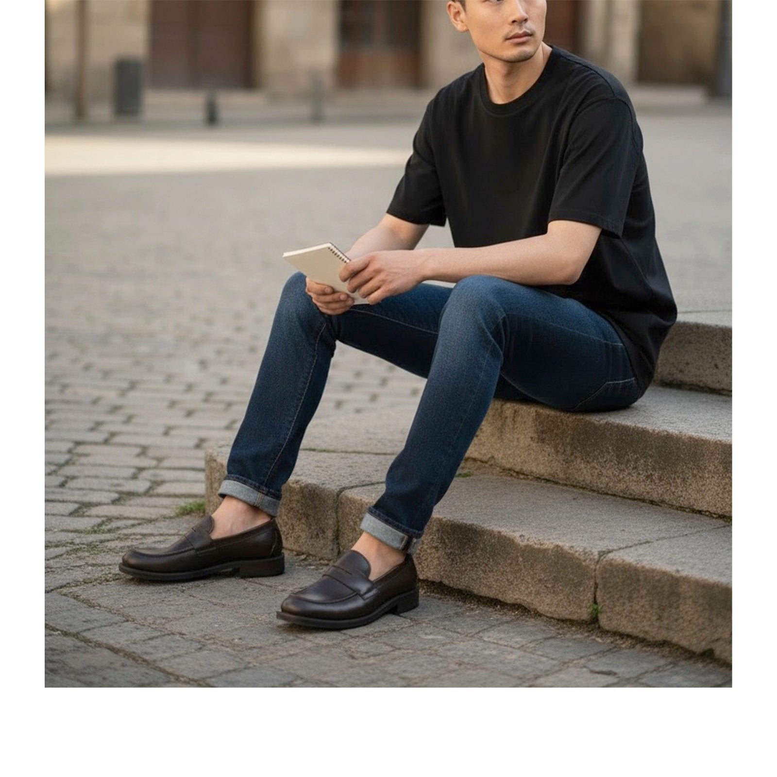 Bubetti 8740 kaffe loafer herre