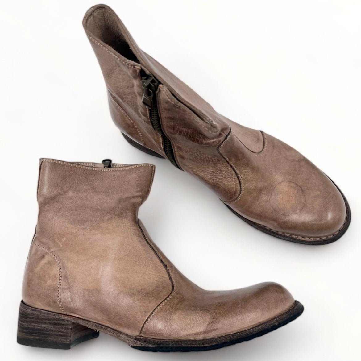 Bubetti 9645 Lux.556 taupe støvle med indvendig lynlås