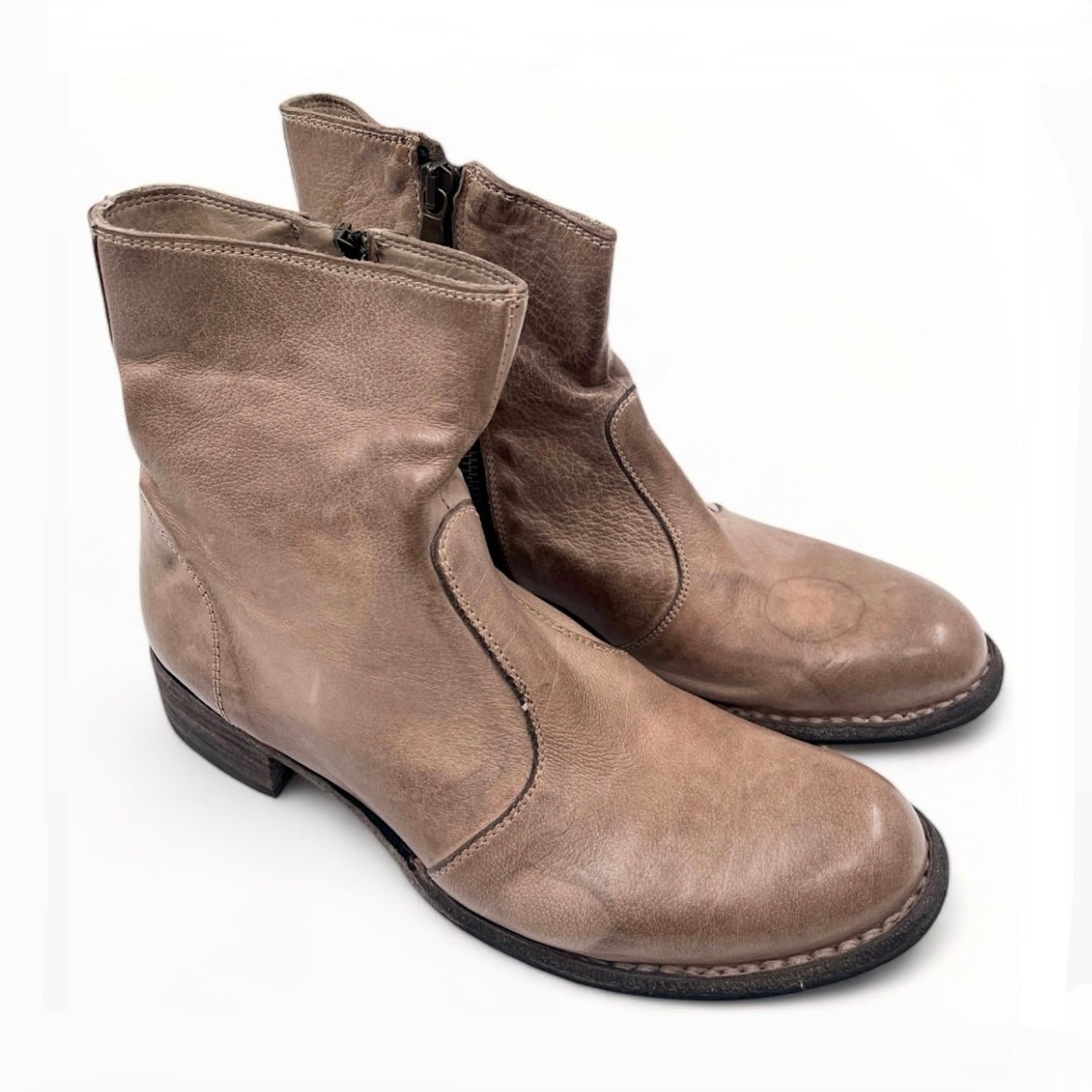 Bubetti 9645 Lux.556 taupe støvle med indvendig lynlås