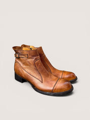 Bubetti 9849 Lux cognac vasket støvle med spænde