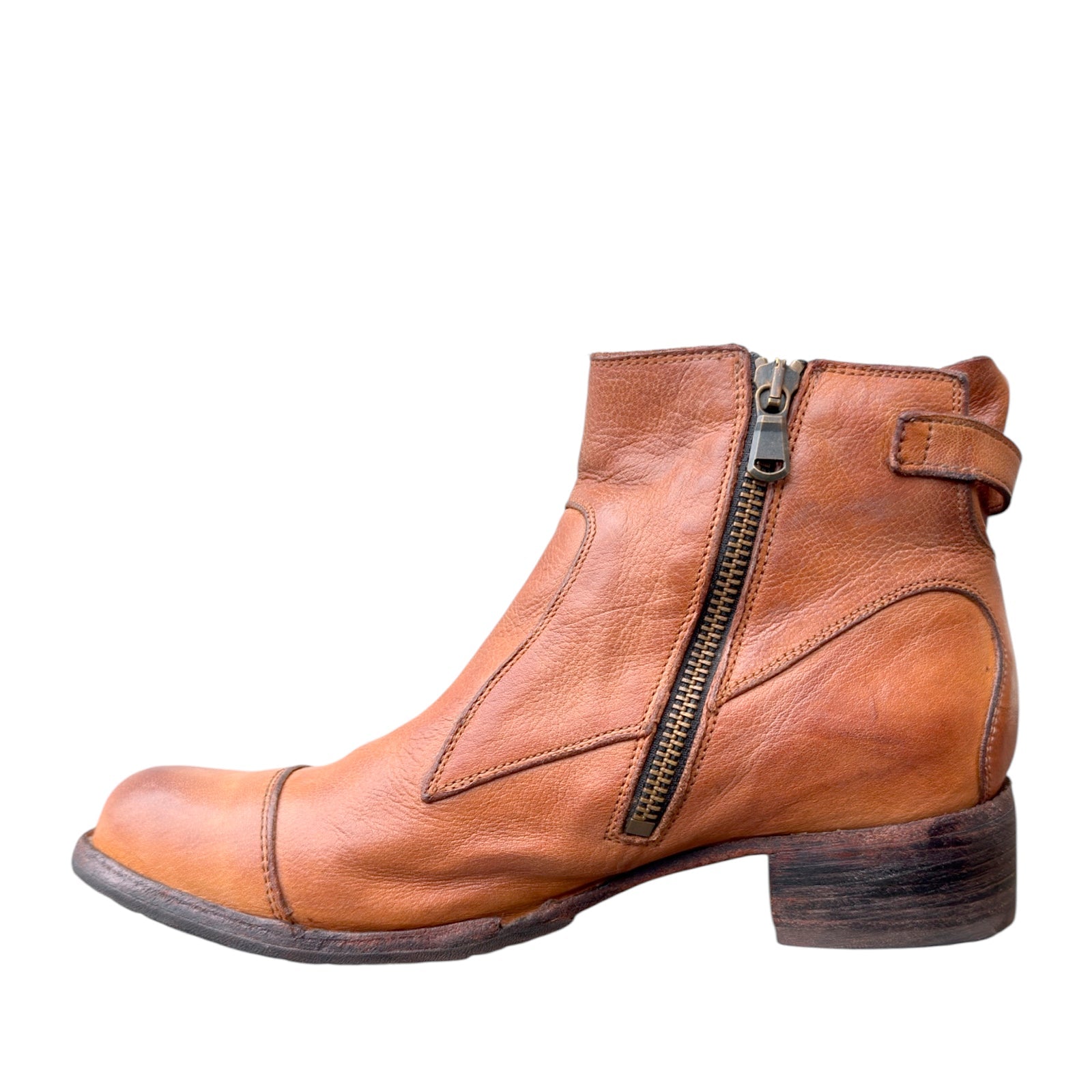 Bubetti 9849 Lux cognac vasket støvle med spænde