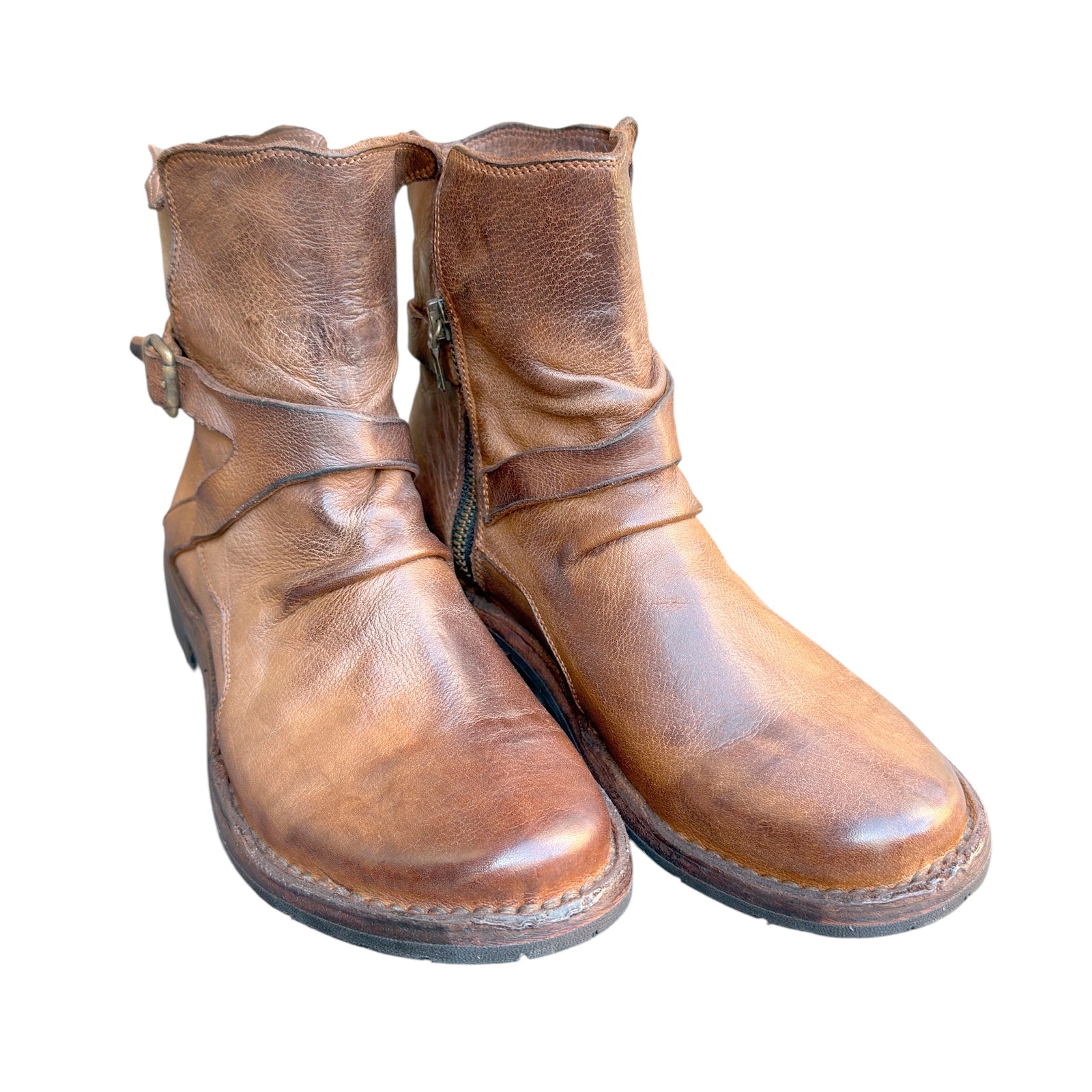Bubetti 9895 Kork Patina Kort støvle med pynterem