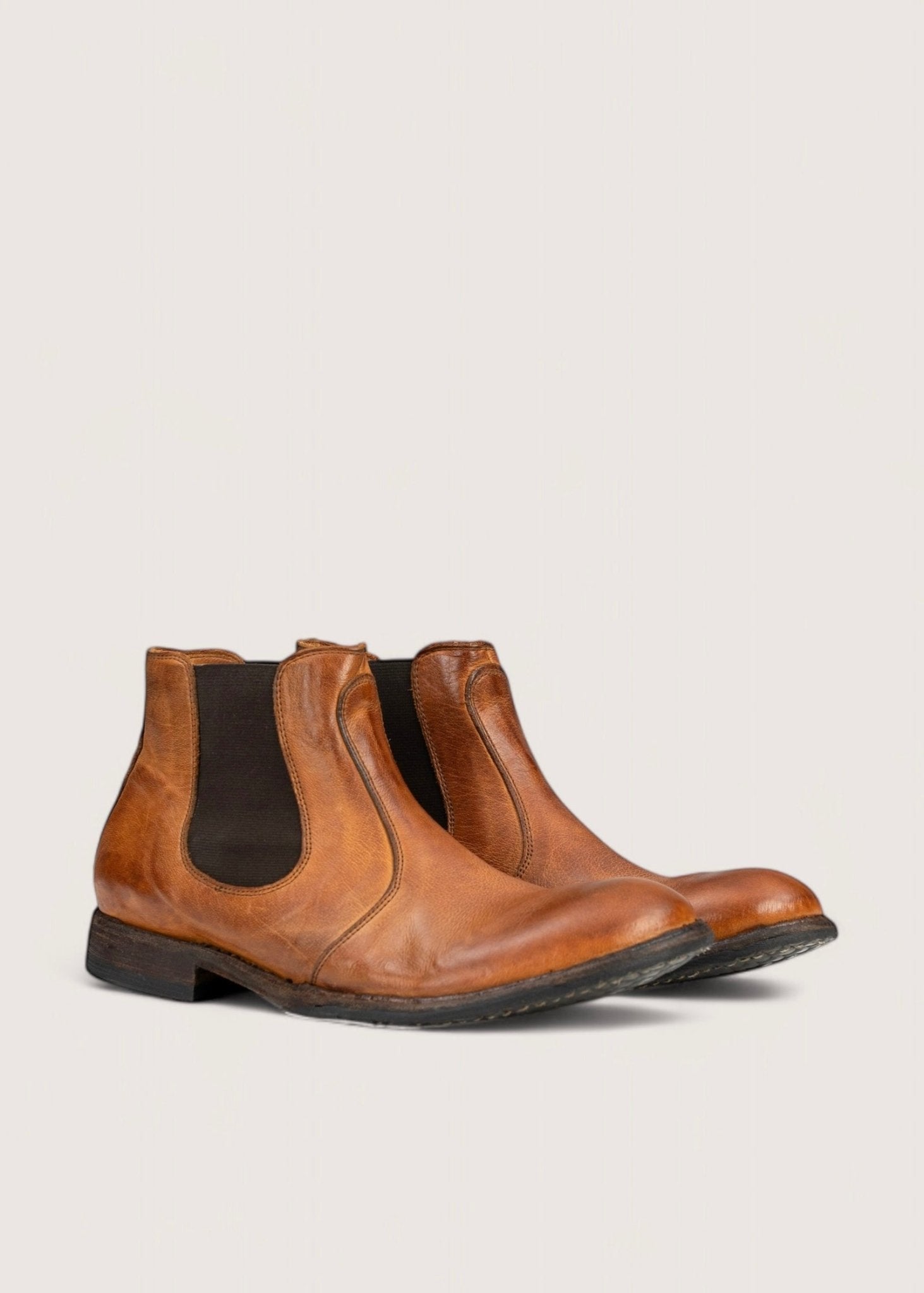 Bubetti herre 823 cognac patina chelsea støvle