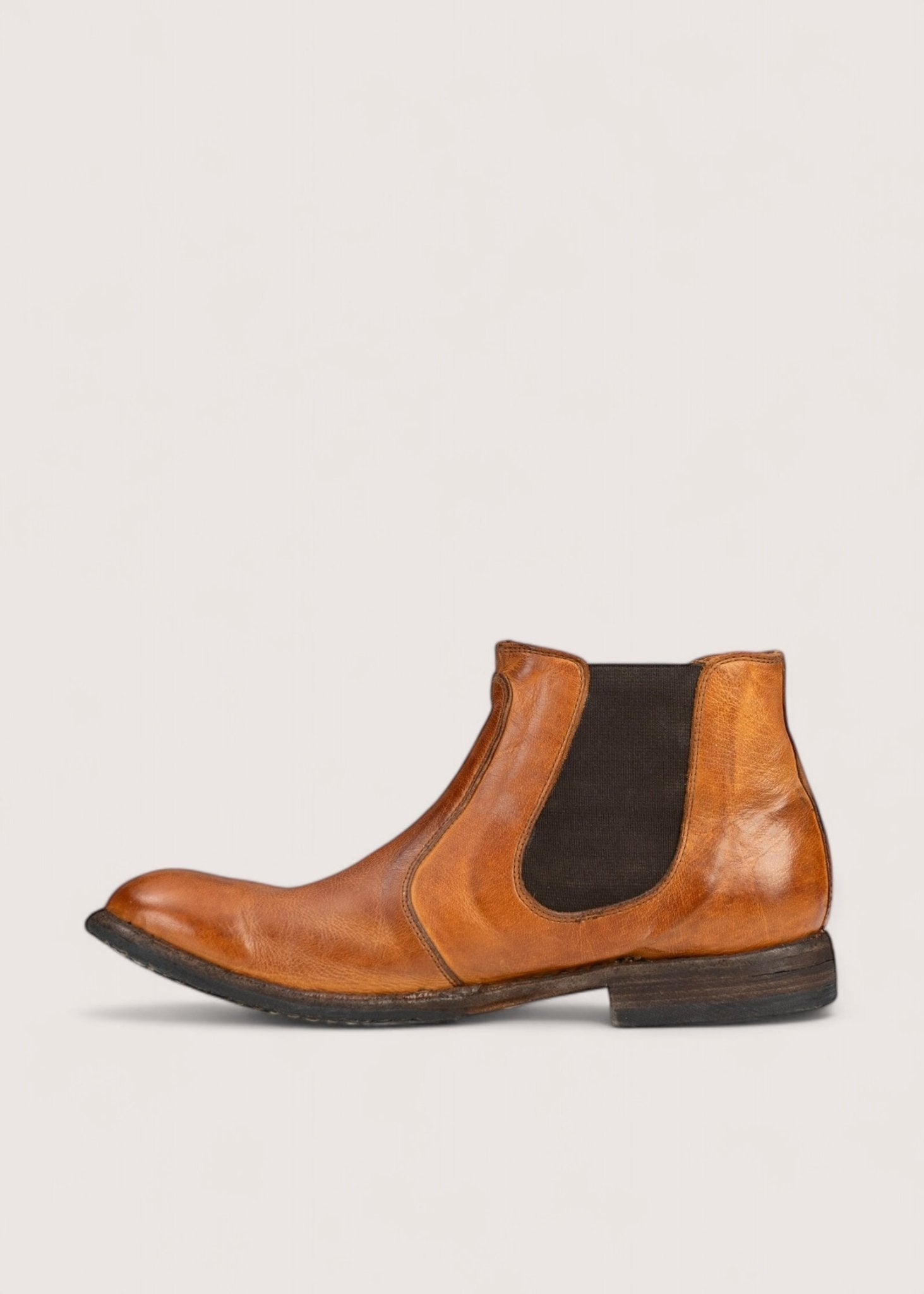 Bubetti herre 823 cognac patina chelsea støvle