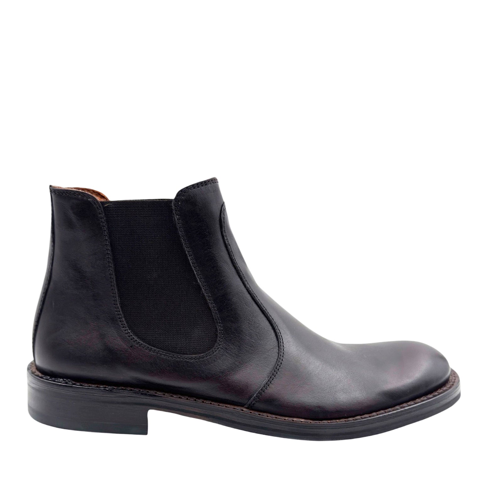 Bubetti Herre 823 kaffe mørkebrun Chelsea støvle