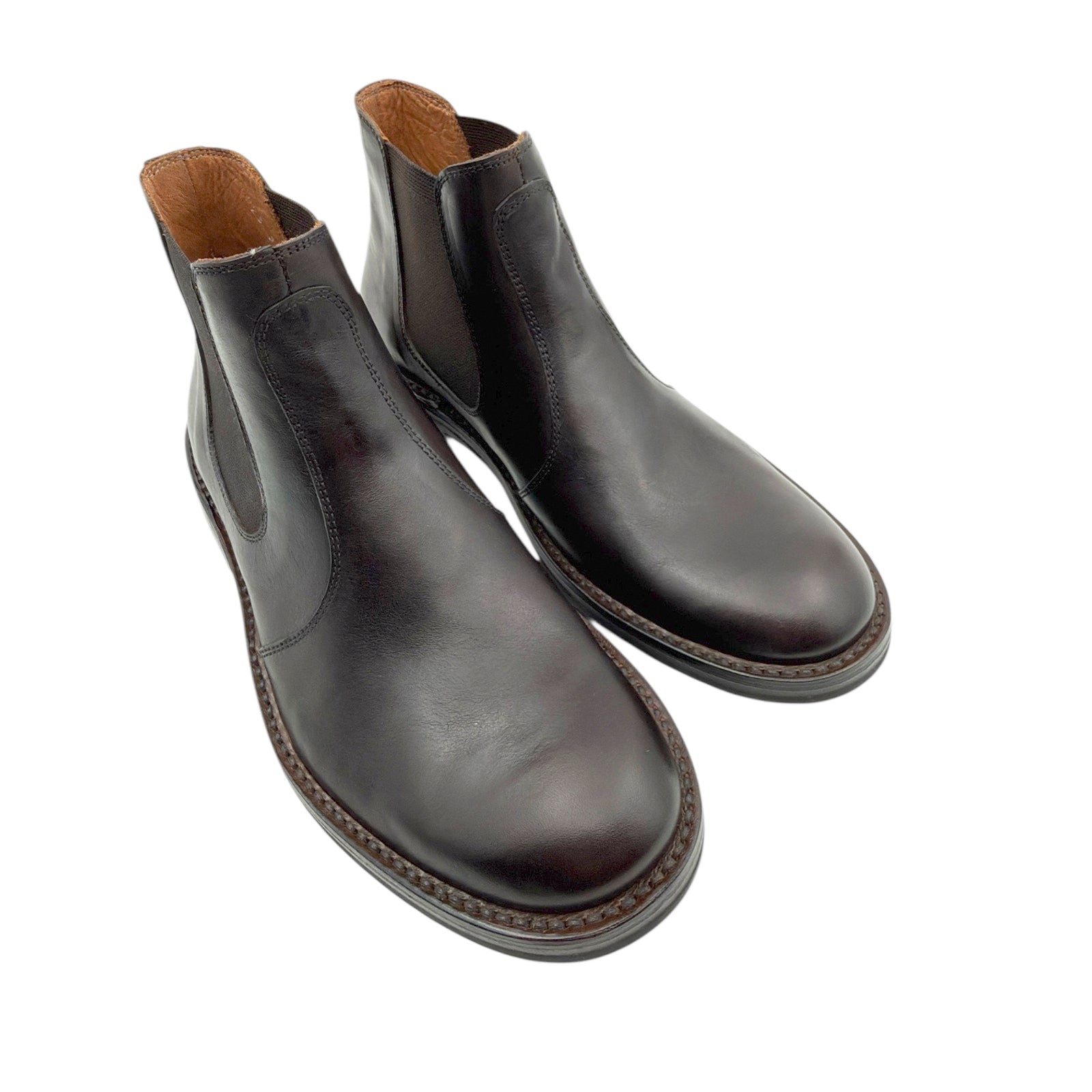 Bubetti Herre 823 kaffe mørkebrun Chelsea støvle