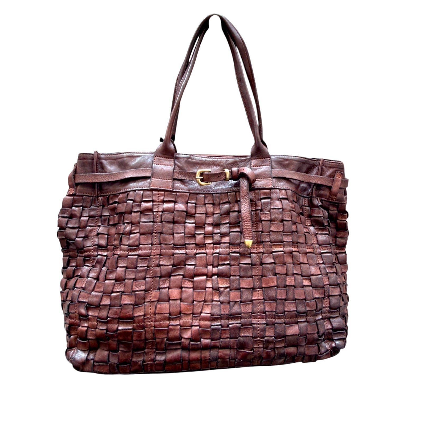 Campomaggi Penelope flettet shopper taske mørkebrun C043030ND X2273 C1501