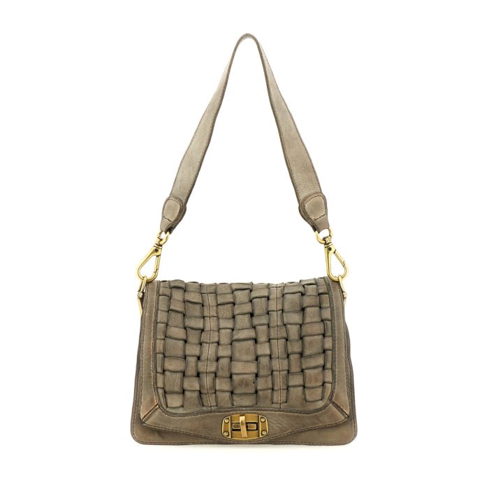Campomaggi Perla flettet crosbody taske cement C038610ND X2273 C0552