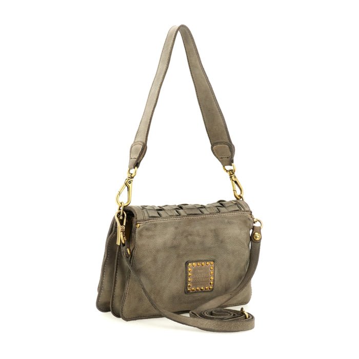 Campomaggi Perla flettet crosbody taske cement C038610ND X2273 C0552