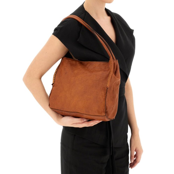 Campomaggi viola shopper taske cognac C041860ND X0007 C1502