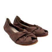 Lofina 3102 Brun ballerina med åben tå