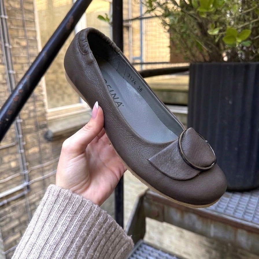 Lofina 3124NF dame chokolade ballerina