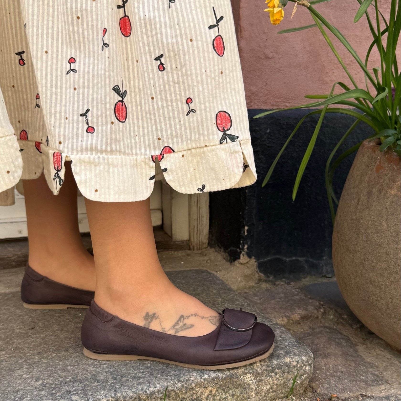 Lofina 3124NF dame chokolade ballerina