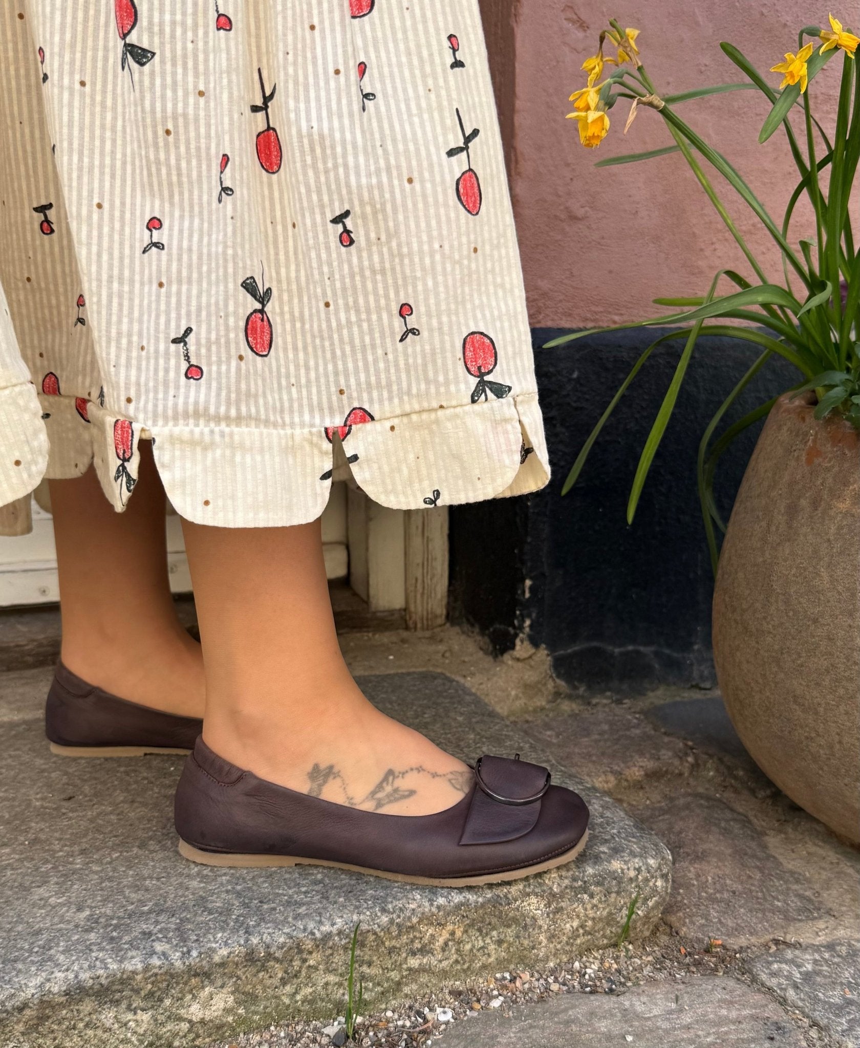 Lofina 3124NF dame chokolade ballerina