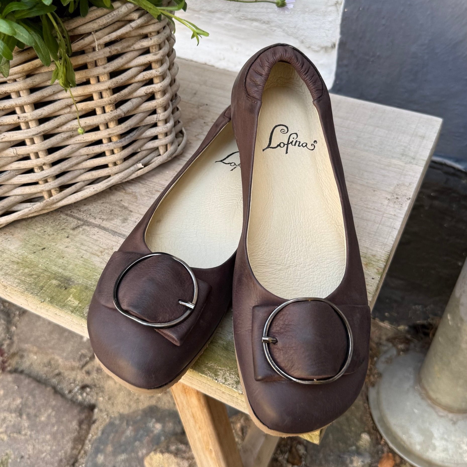 Lofina 3124NF dame chokolade ballerina