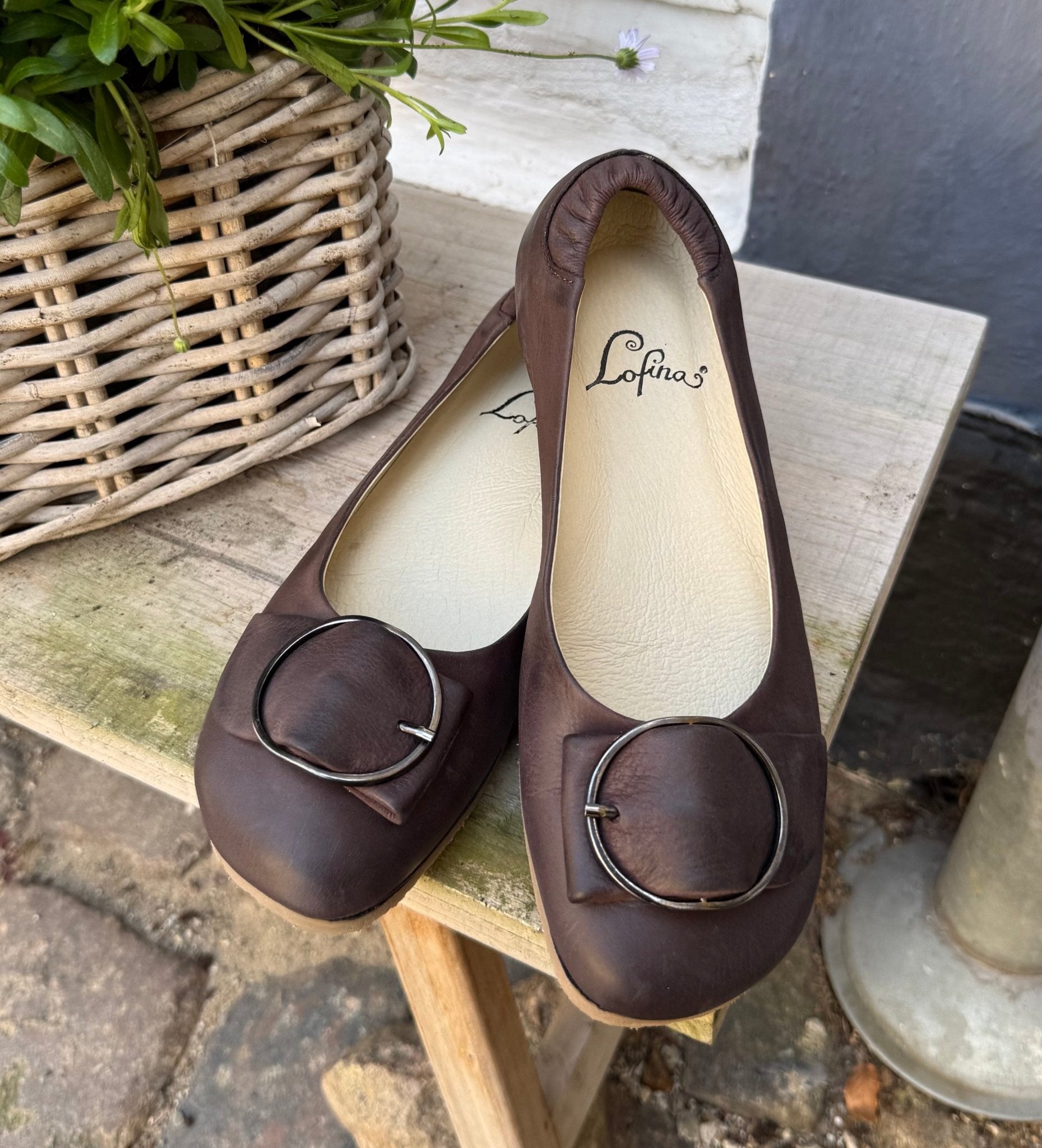 Lofina 3124NF dame chokolade ballerina