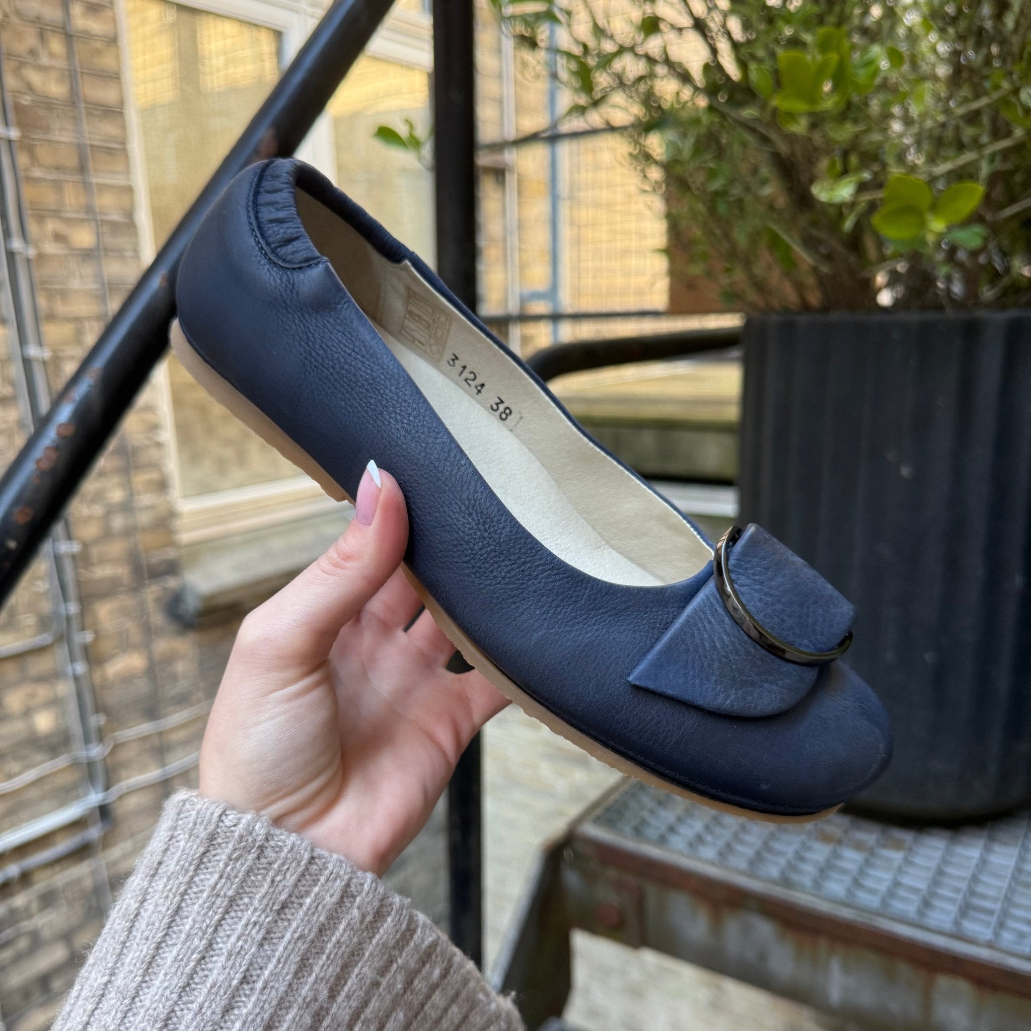 Lofina 3124NF dame nautica blå ballerina
