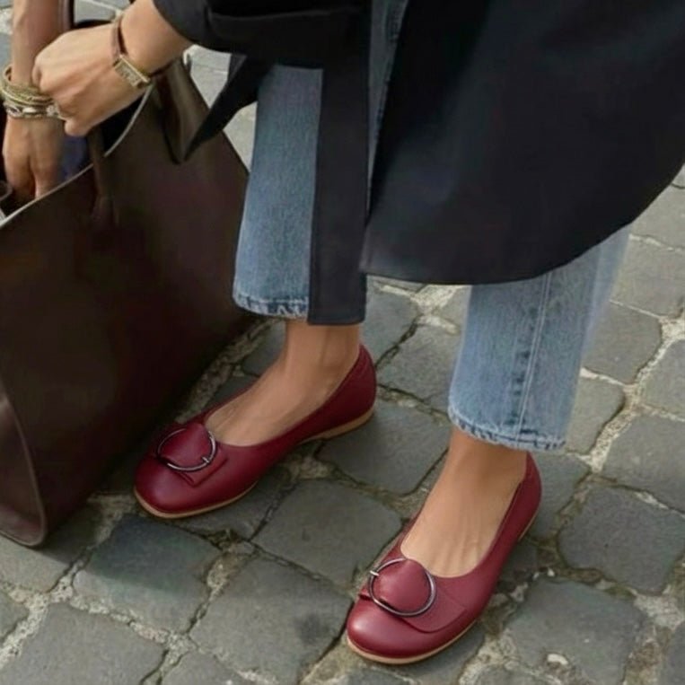 Lofina 3124NF dame rød ballerina