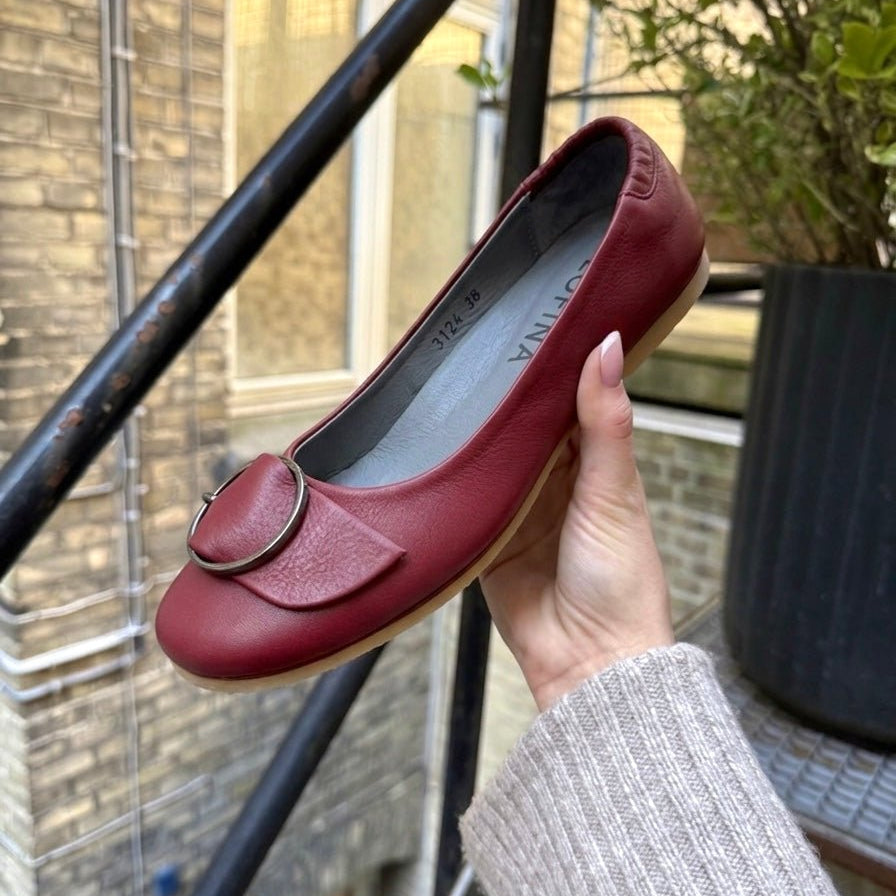 Lofina 3124NF rød ballerina dame