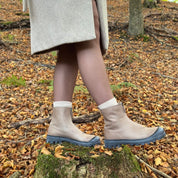 Lofina I6 - 967 Lys Beige Damestøvle med Lynlås over Vrist