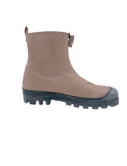 Lofina I6 - 967 Lys Beige Damestøvle med Lynlås over Vrist