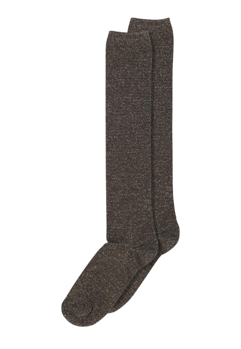 MP Denmark 89508 Brun Glitter lange strømper
