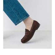 Paul Green 1228-001 mørkbrun loafer dame