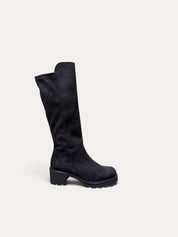 Paul Green 8289-000 sort lang stretch støvle dame