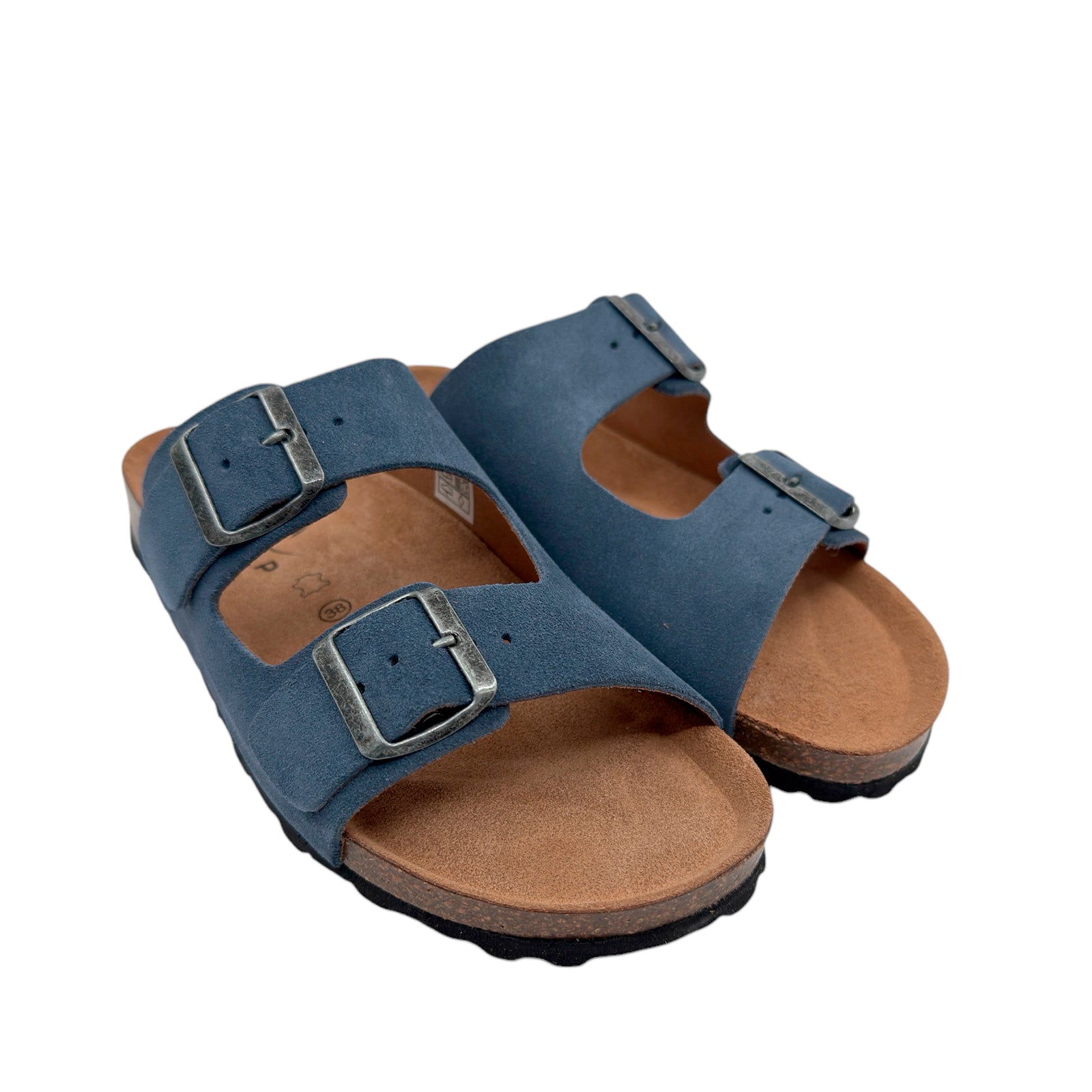 Skvulp 2020 Iris Blå Ruskinds Sandal med 2 justerbare Remme & Komfortabel Fodseng