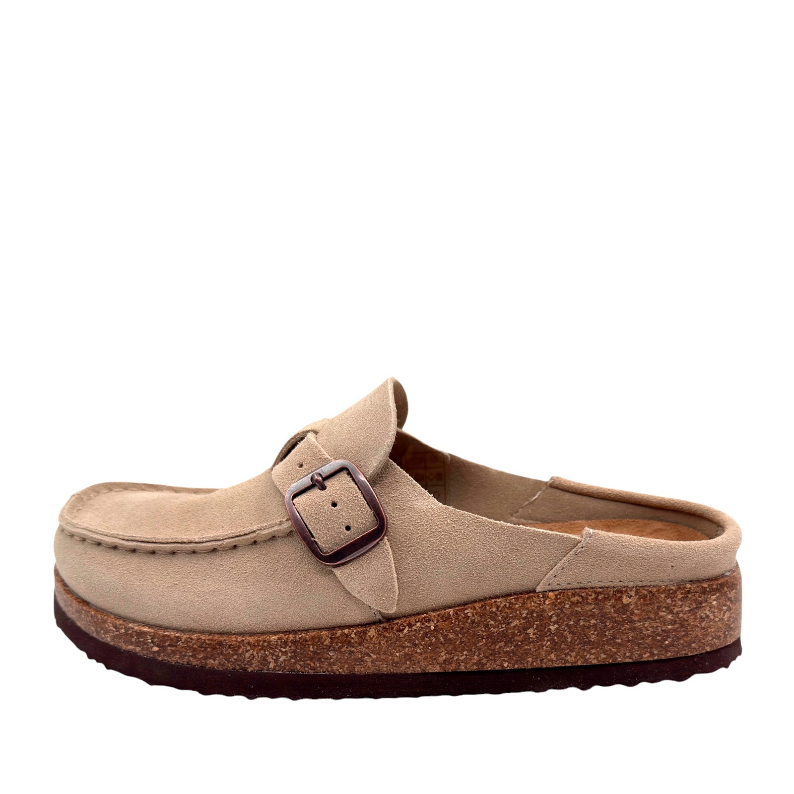 Skvulp 2043 Lukket Bio Slipper med Fodseng, Sandfarvet