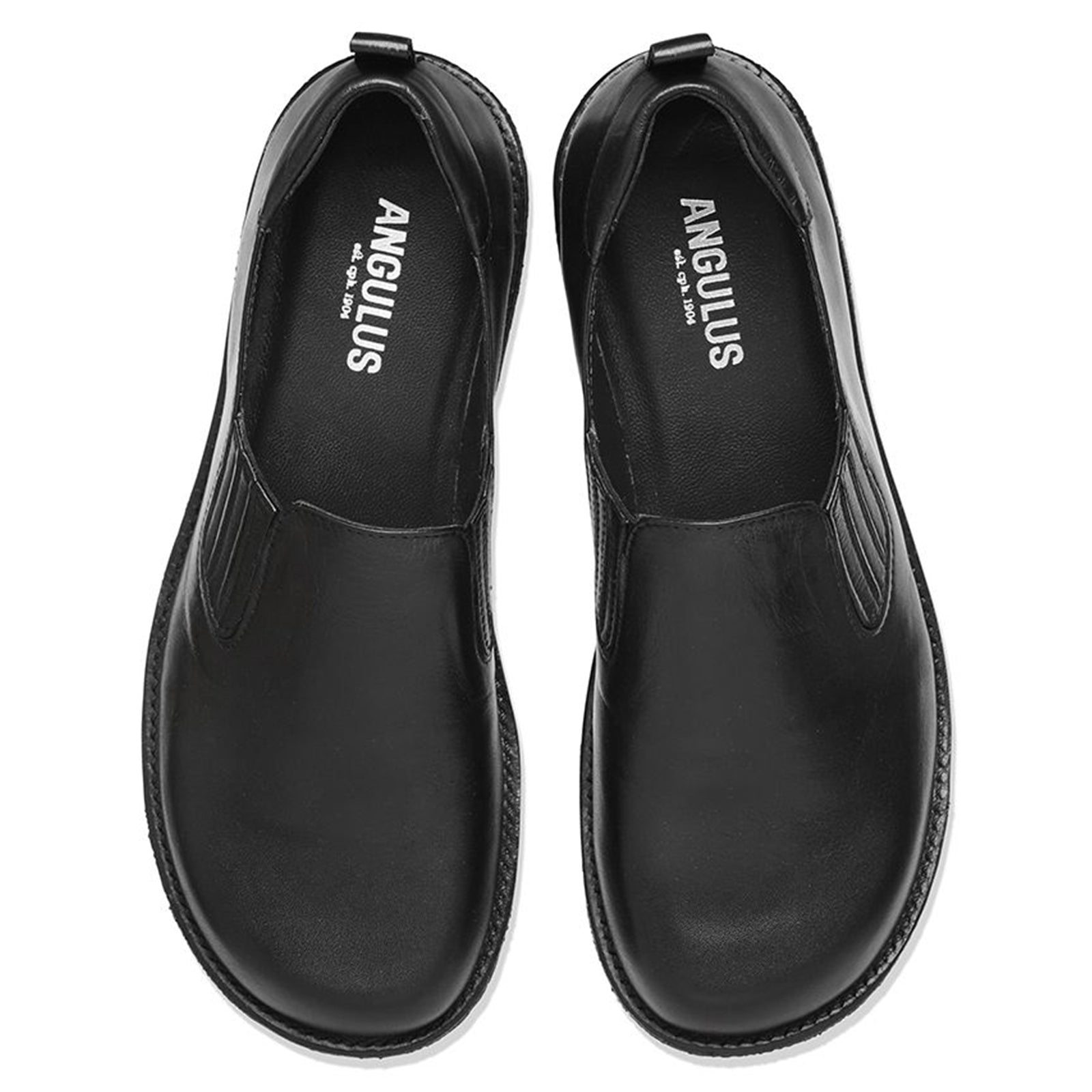 Angulus 3510-101 Sort Fodformet Dame Loafer