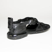 Bubetti 3446 Sort sandal med håndflettede remme