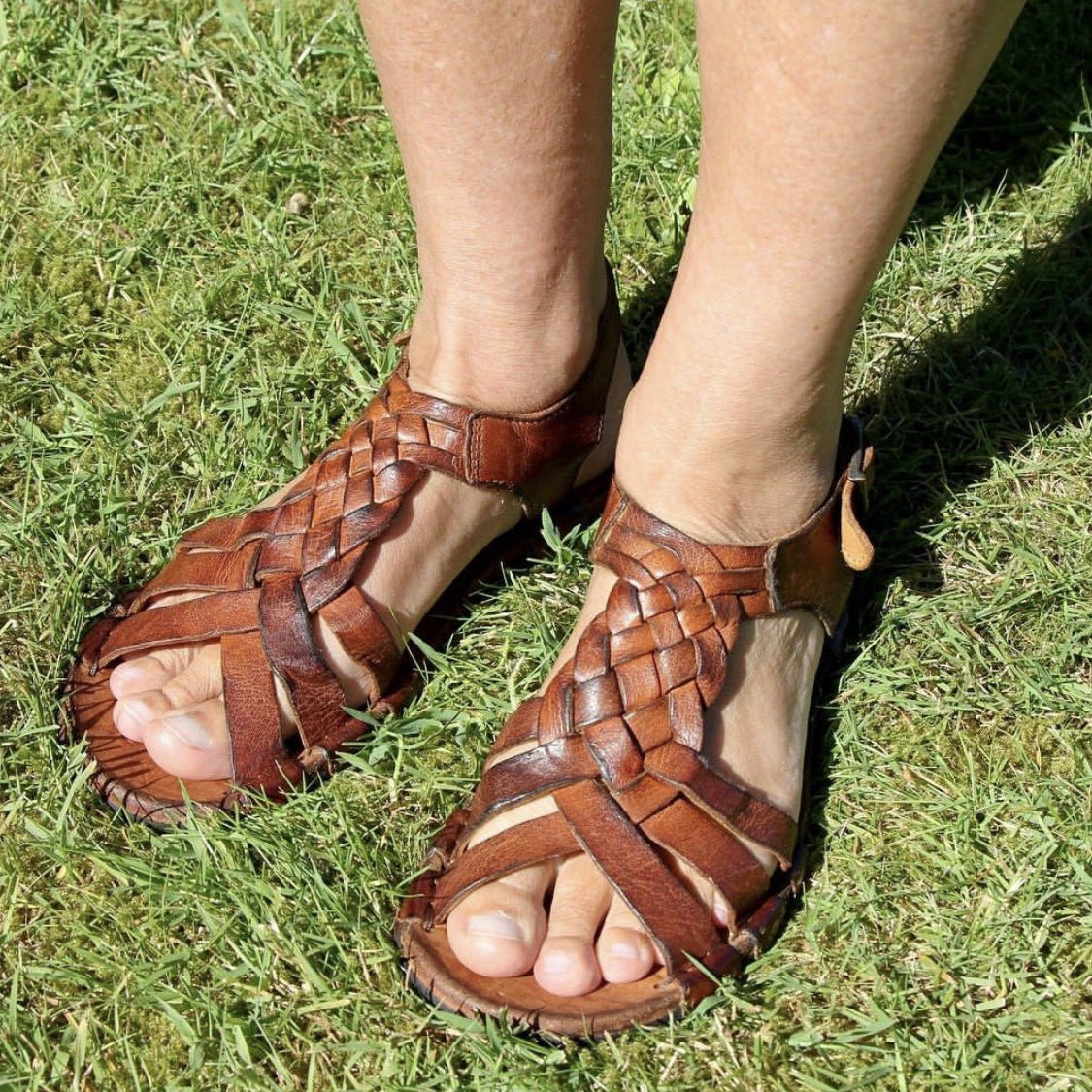 Bubetti 3456 cognac rem sandal med flet