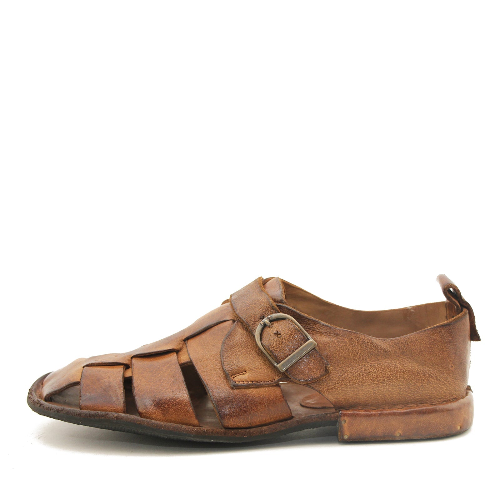 Bubetti 3554 Lux 547 brun damesandal med hælkappe