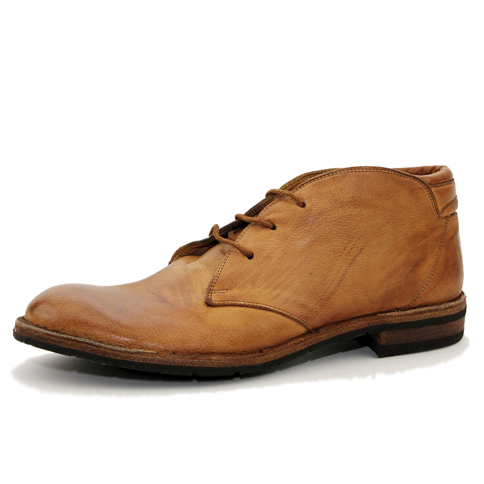 Bubetti 8514 Lux.541 Cognac Kort Herre Snørestøvle