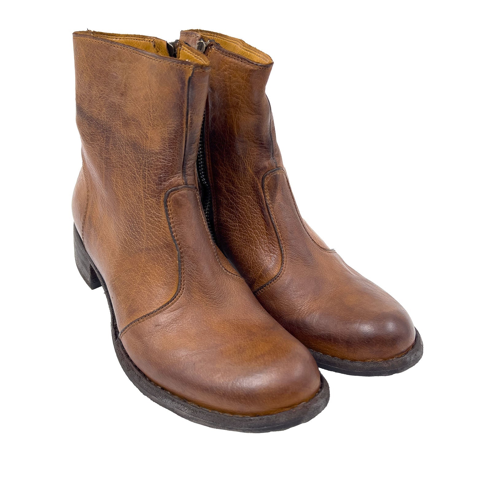 Bubetti 9645 Lux.538 cognac støvle med indvendig lynlås