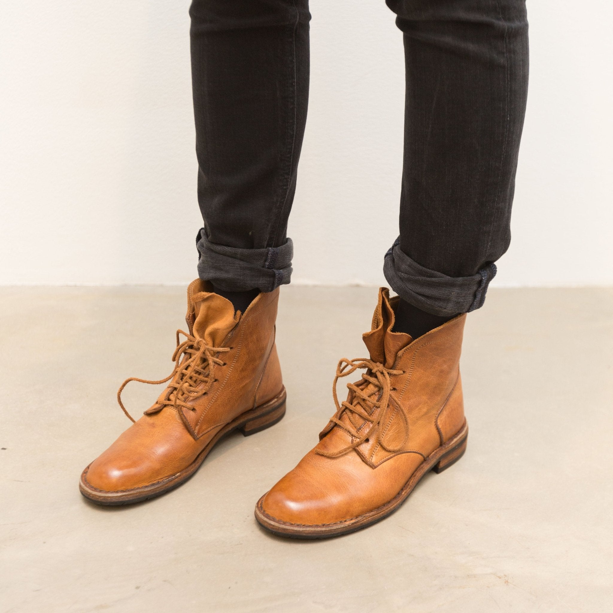 Bubetti 9665 Lux 541 Cognac Dame Snørestøvle