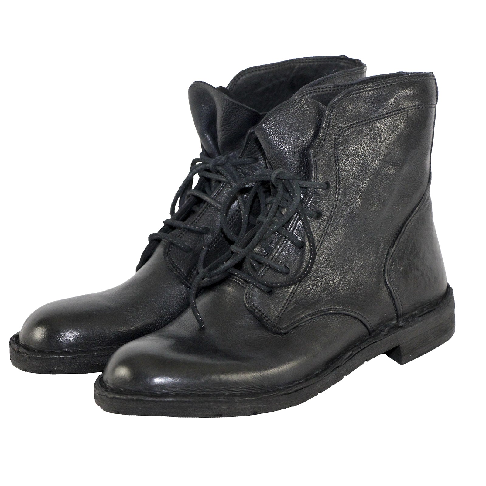 Bubetti 9665 Lux Nero Sort Dame Snørestøvle