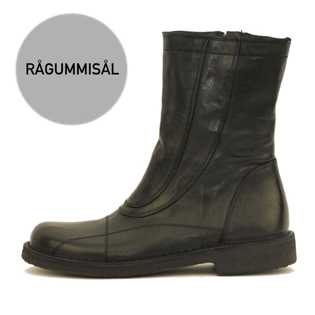 Bubetti-9947-Lux-Nero-Sort-Damestøvle-rågummisål