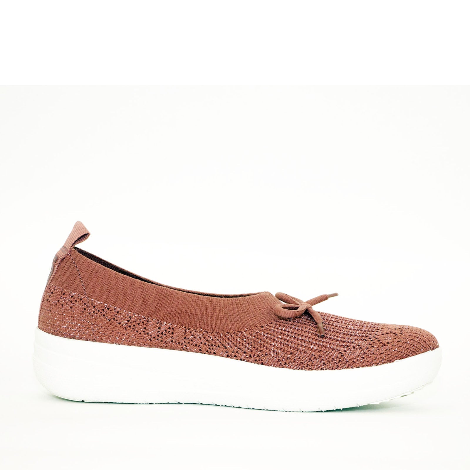 Fitflop-E90 Uberknit Bal. Bow Warm Rose