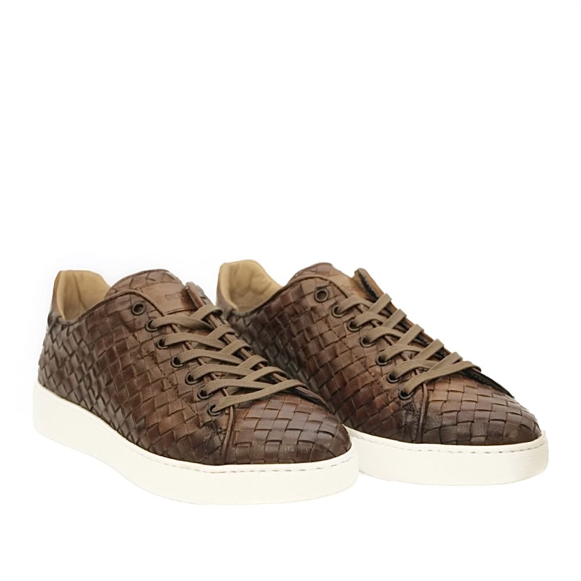 Giorgio 18566 Flettet sneaker cognac bruntt skind