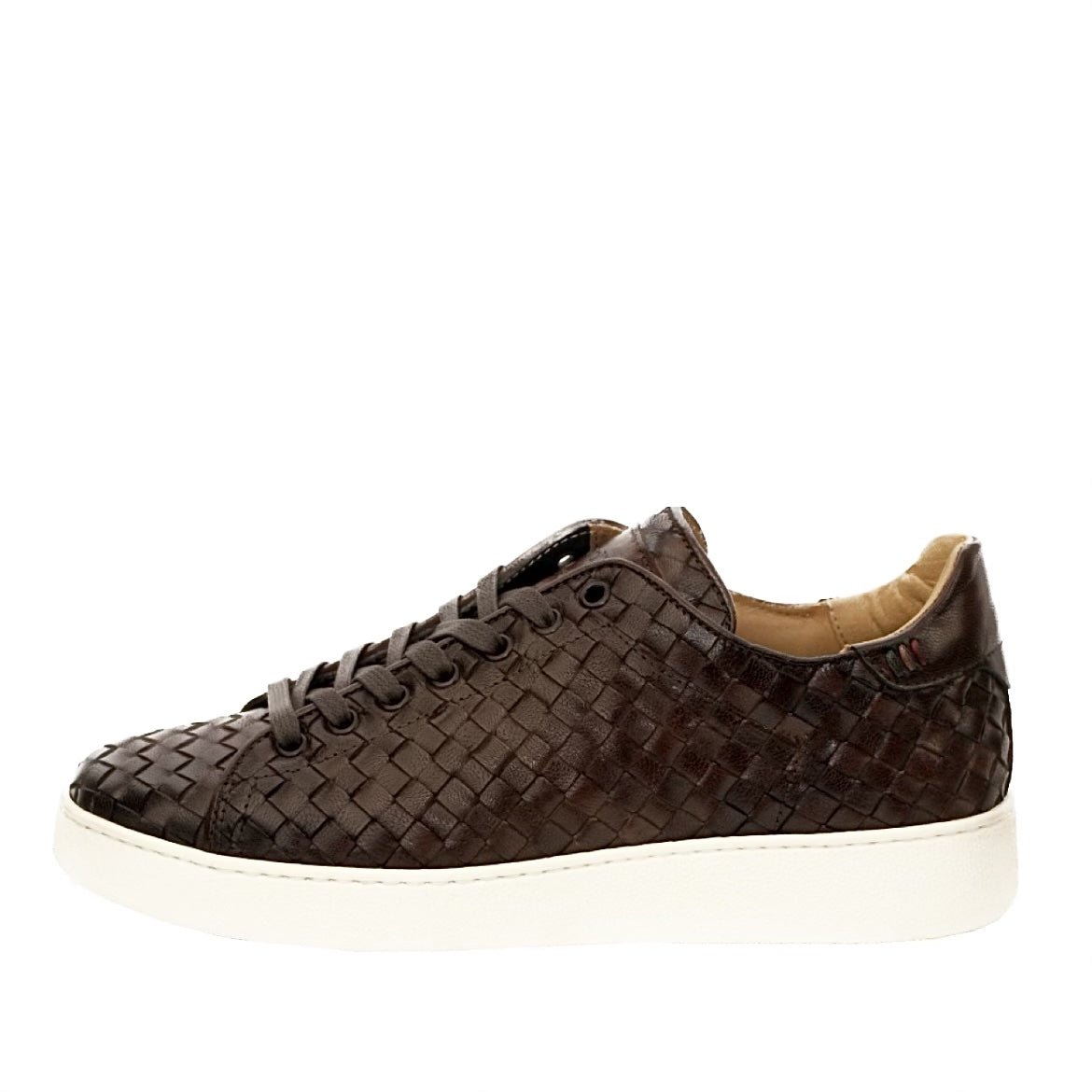 Giorgio 18566 Flettet sneaker kastanje brunt skind