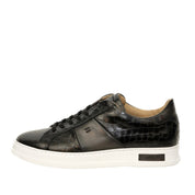 Giorgio 25907 sneaker sort med croco præget skind