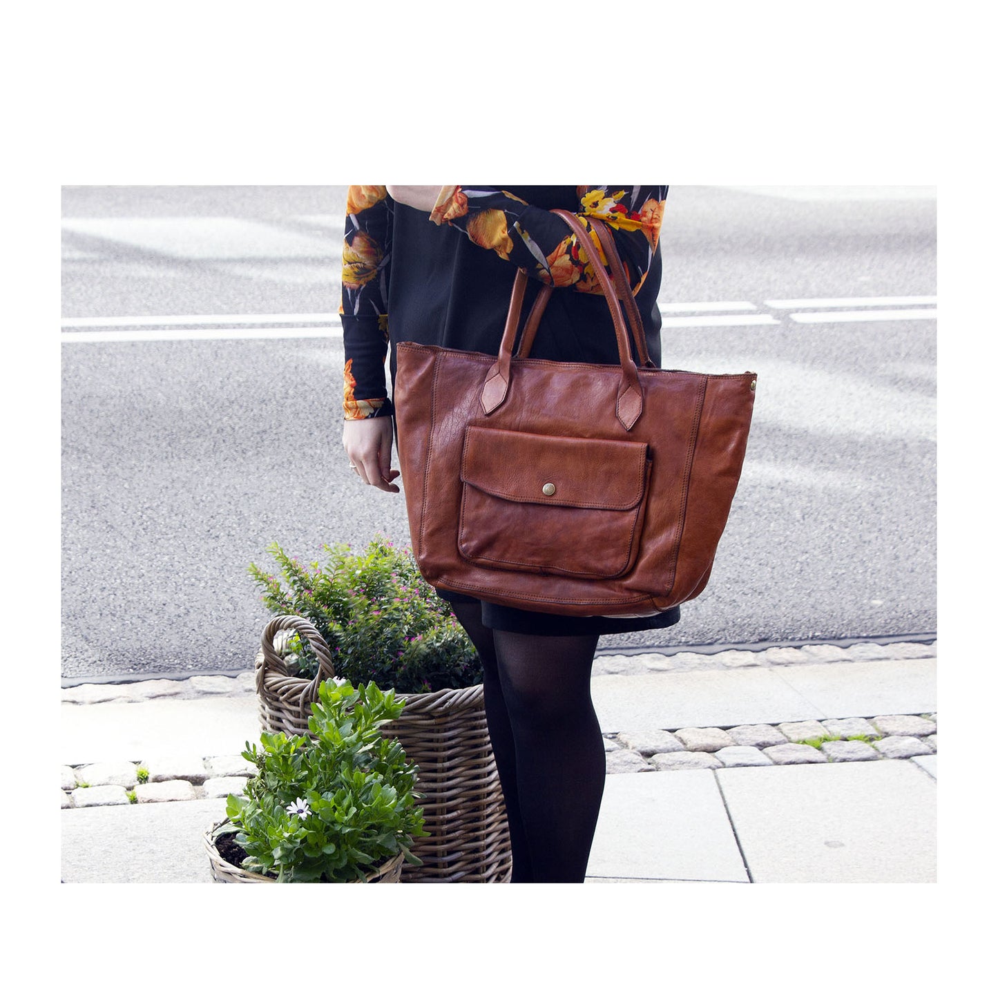 Campomaggi Shopping Bag Cow C31610-X001 cognac