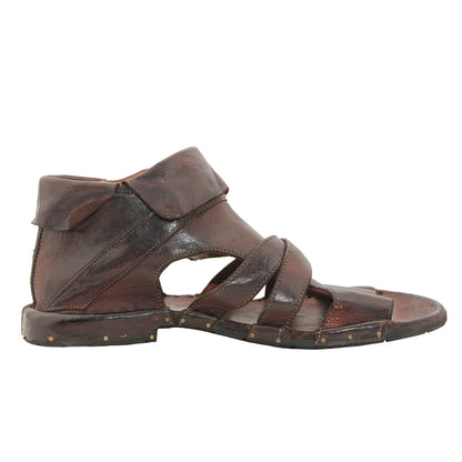 Bubetti 3487 Kastanjebrun Gladiator Dame Sandal med Hælkappe