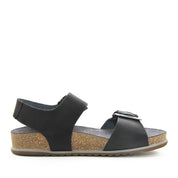 Lofina 2E-113 Sort Damesandal med blød Fodseng