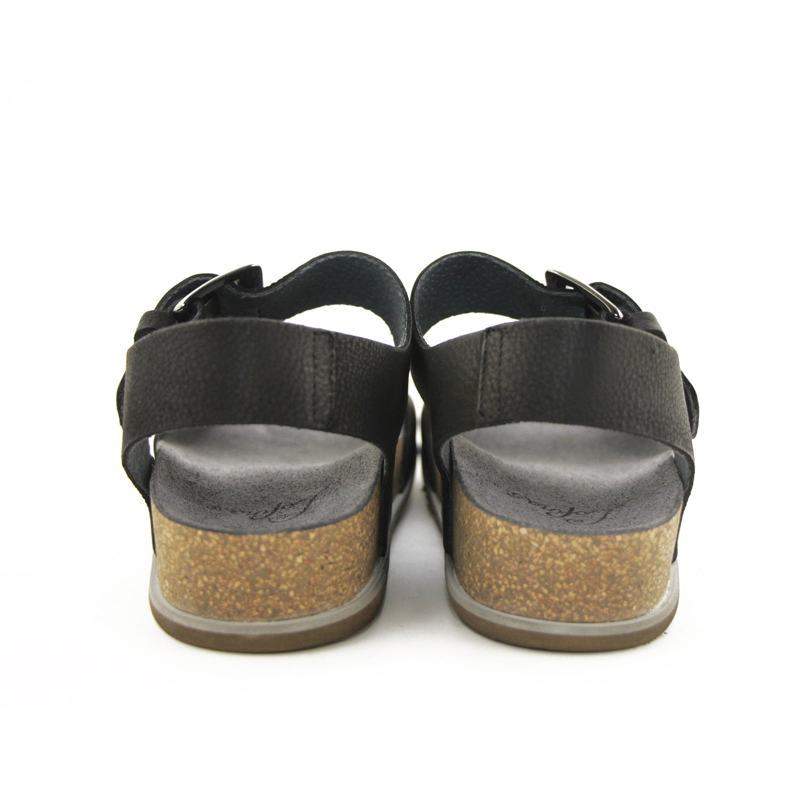 Lofina 2E-113 Sort Damesandal med blød Fodseng