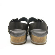 Lofina 2E-113 Sort Damesandal med blød Fodseng