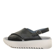 Lofina 2E-310 Sort Damesandal med Plateausål