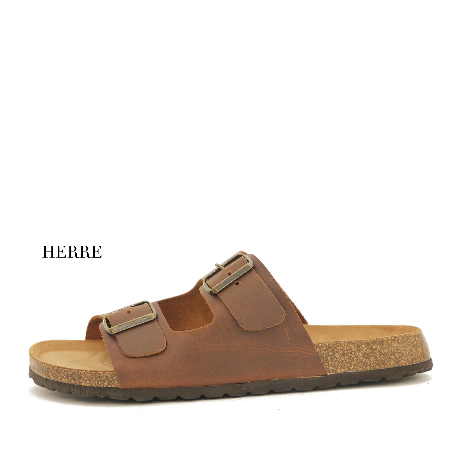 Skvulp 3005.S57 Tan Herresandal i Olieret Skind